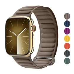 Strap for Apple watch Band 49mm 45mm 44mm 42mm 41mm 40mm FineWoven Magnetic Loop Link bracelet iWatch Series 9 8 SE 6 5 7 Ultra