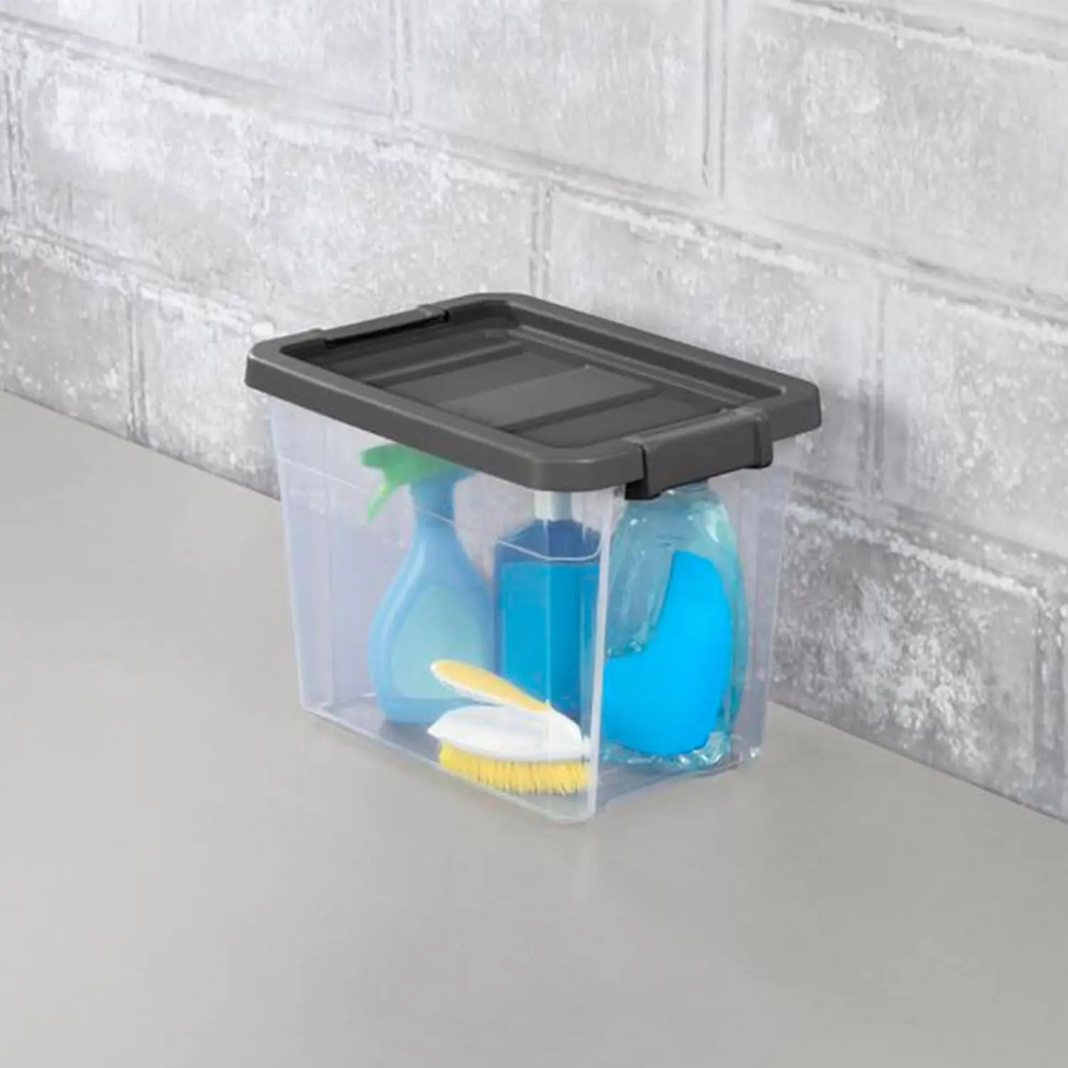 

24-Pack Modular Stacker Box, Durable Clear Plastic Storage Bins with Latching Lids, 30 Quart - Stackable Organizing Container Bo