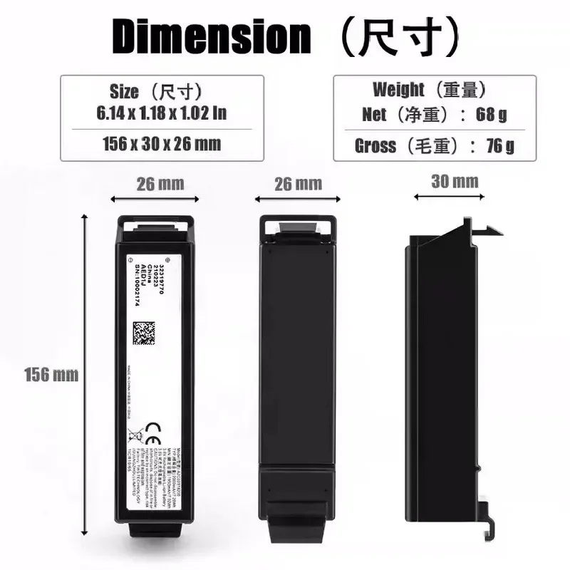 100%Original 2000mAh for VOLVO AED1J XC60 VGM TCAM A2C03118200 Automotive Computer Module Battery