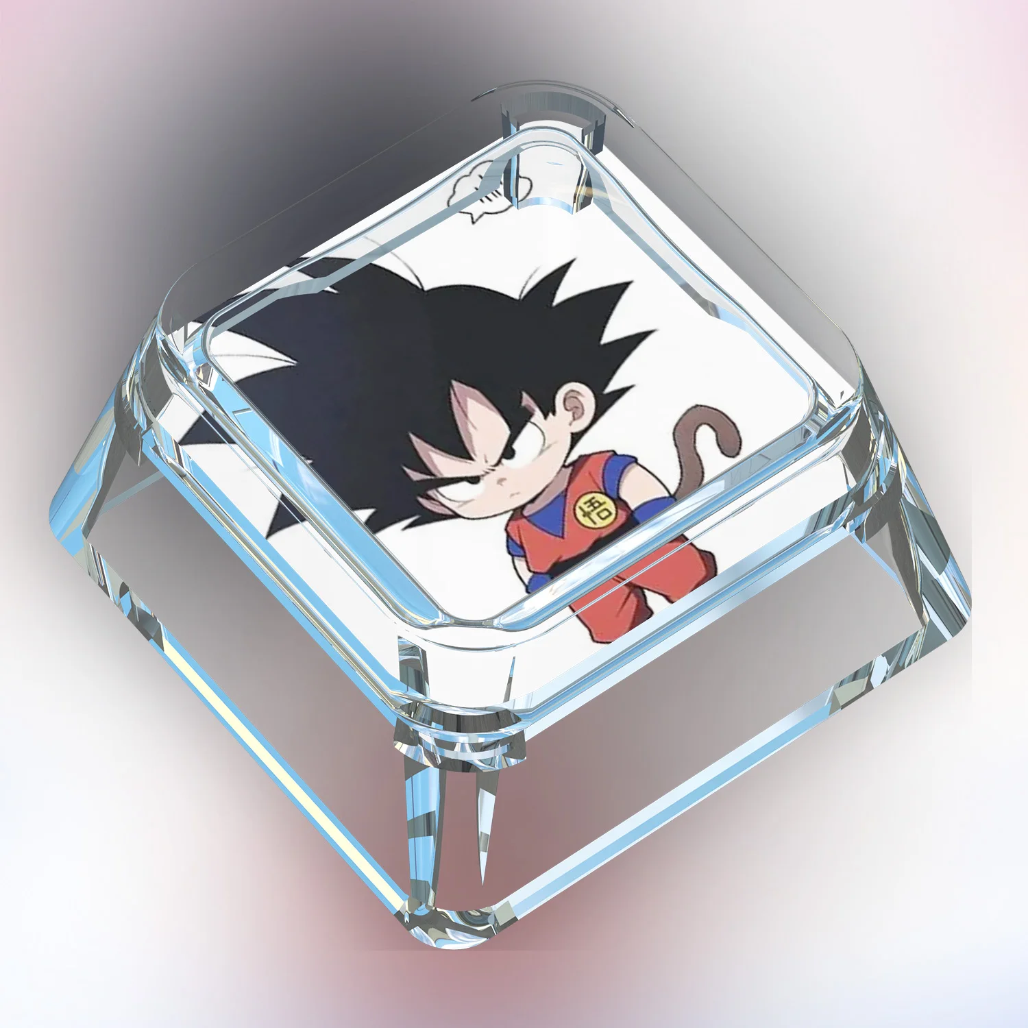 18 Styles Diy Self Made Dragon Ball Cute Mechanical Keyboard Keycaps Transparent Translucent Mechanical Keycap Gift Toys