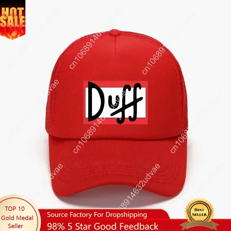 

Duff Beer Foam Trucker Hat Breathable Adjustable Dad Hat Outdoor Snapback Mesh Baseball Cap Fashion Unisex Duckbill Cap