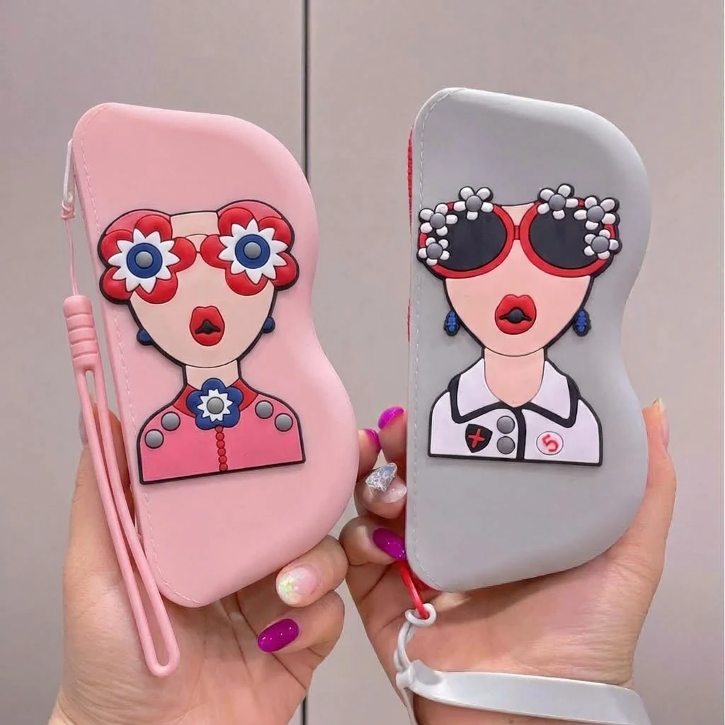 Silicone Glasses Bag, Small Item Bag, Waterproof Glasses Box, Cosmetics Coin Bag, Dustproof Multifunctional Storage Bag