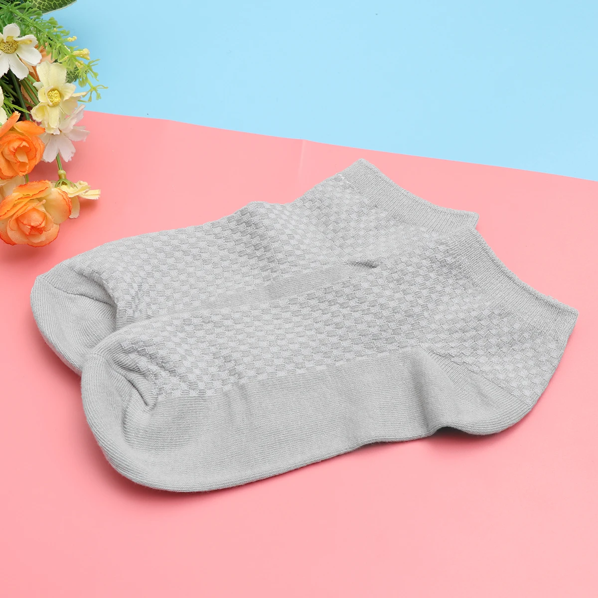 

5pcs Ankle Cut Moisture Low Wicking Breathable Non Slip Cool Ankle Low Cut Socks For Men Socks Men