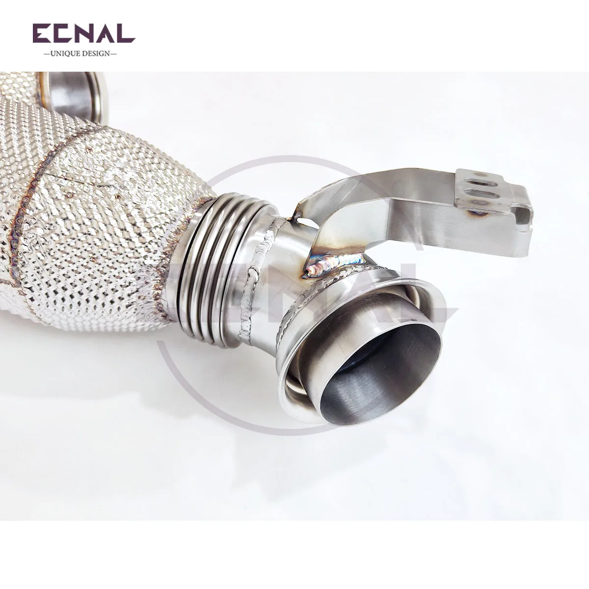 

Ecnal Exhaust for 2019+ Benz GT50 OPF Sports with Heat Shield Metal Catalytic SS304 Exhaust Downpipe