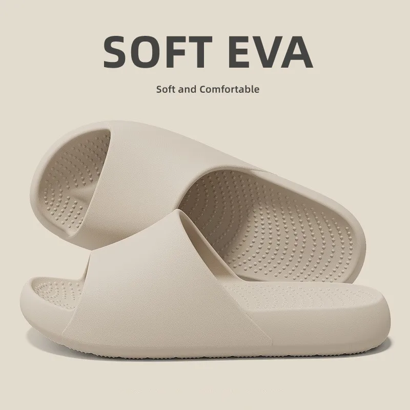 

Мужские массажные тапочки, женские тапочки для ванной, шлепанцы на толстой подошве, нескользящие модные мягкие шлепанцы из ЭВА, домашняя обувь, повседневные сандалии