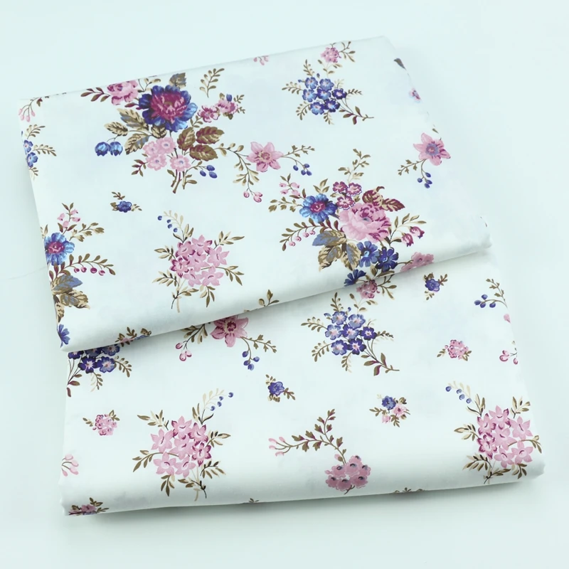 160x50cm Retro Idyllic Floral Cotton Fabric Home Wear Bedding All-  Children\'s   Woven Cloth