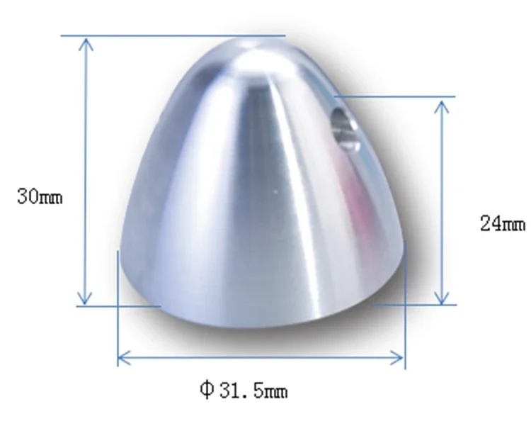 Aluminum Prop Adapter Nut / Metal Anodized  Paddle Head / Spinner For OS SAITO YS DLE RCGF NGH Engines - view 5