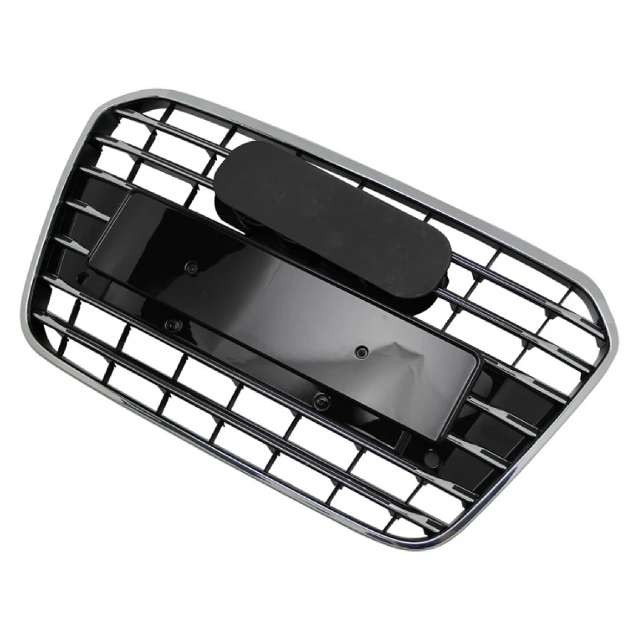 

For RS6 Style Front Sport Hex Mesh Honeycomb Hood Grill Black For Audi A6/S6 C7 2012 2013 2014 2015 Car-styling Accessories