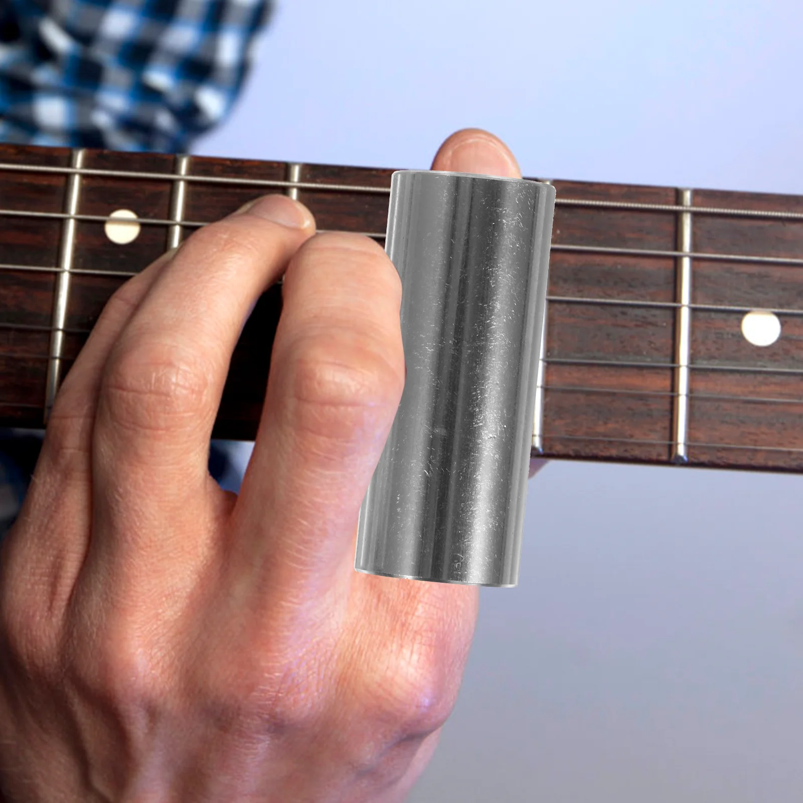 

2Pcs Guitar Slide Ring Set Stainless Steel Acrylic Durable for Electric Acoustic Bass Guitar Musical Instrument Slider