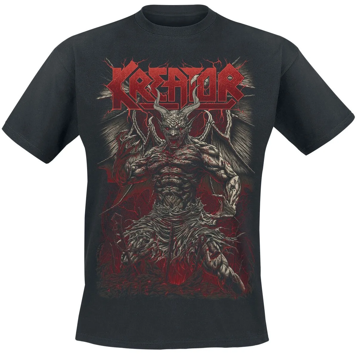 Kreator Demon Thrash Metal Tee, Official Band Shirt with Devil Print, German Thrash Metal Fan Merch