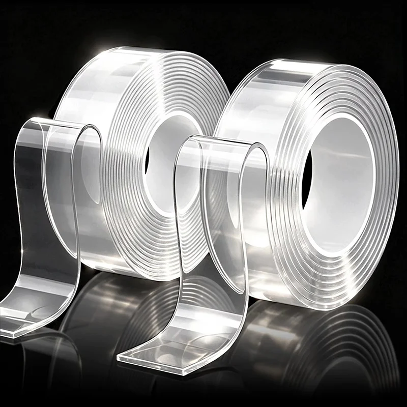1m 2m 3m 5m Nano Tape Double Sided Tape Transparent Reusable Waterproof Adhesive Strong Tapes Cleanable Kitchen Bathroom Supplie