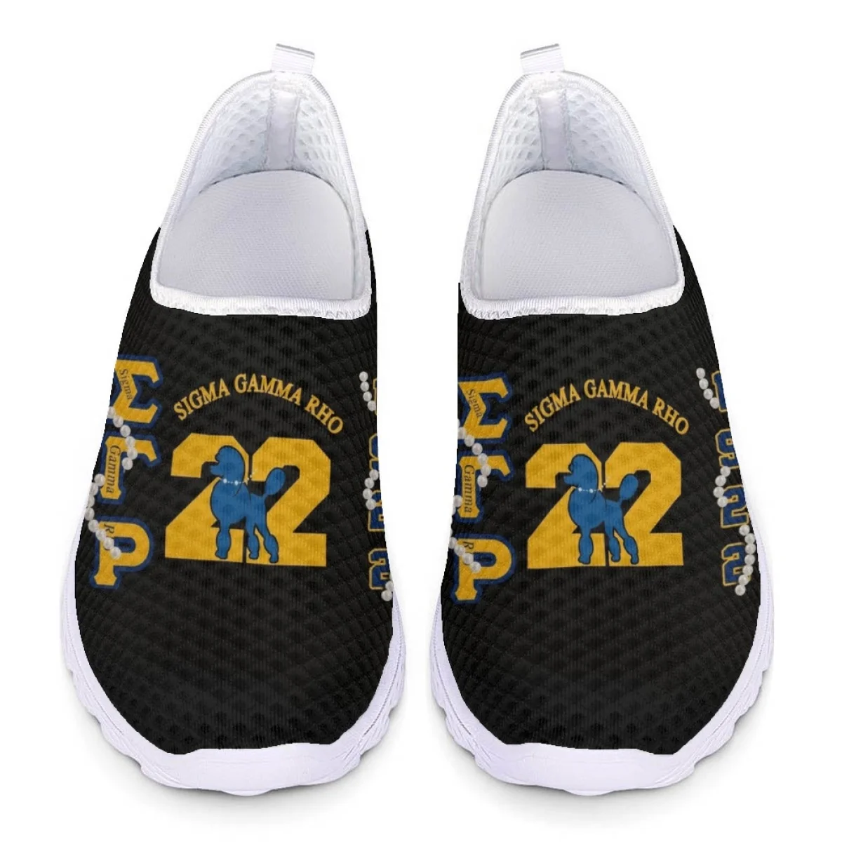 Flats Sneakers Women Summer 2023 Sigma Gamma Rho Pattern Casual Ladies Sport Shoes Breathable Comfort Walking Footwear Flats