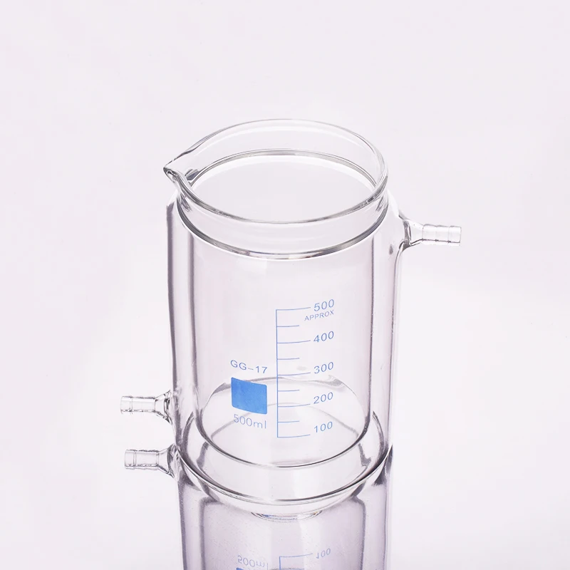 

Double-deck beaker,With spout,Low form with tick marks 50mL-20000mL,Double-layer cold trap,Photocatalytic reaction bottle