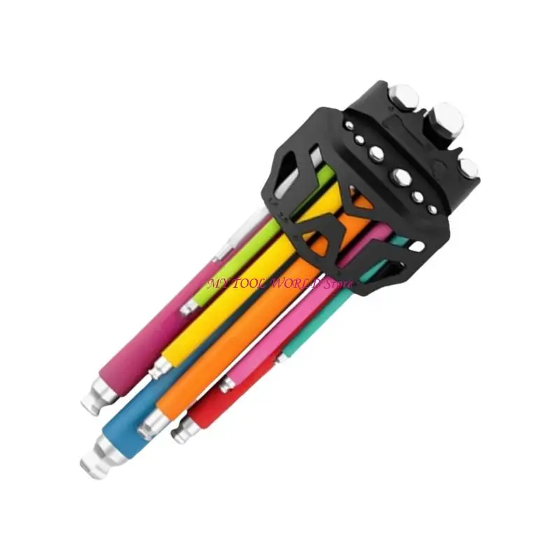 Clé hexadécimal professionnel L clé à clé 9pcs Set Set Tool réparation véhicules A2BB