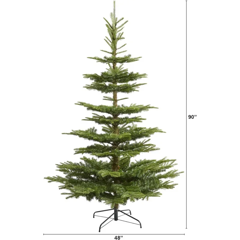 7.5ft. Layered Washington Spruce Artificial Christmas Tree with and 1325 Bendable Branches