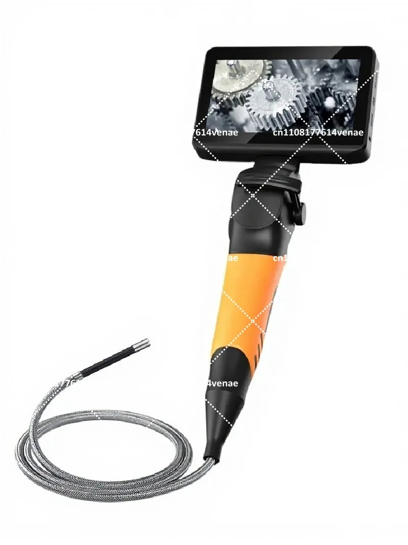 Dual Hinged Endoscope 4.5 Inch Screen 720P 8 LEDs Industrial Inspection Camera 1M Cable