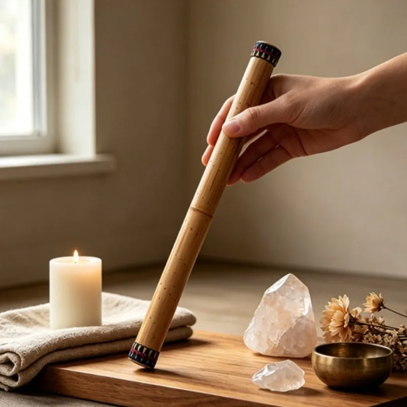 Relaxation Rain Stick Long Sustain Sound Yoga Sound Healing Rainmaker Shaker SPA Therapy Rainstick Meditation Orff Instrument