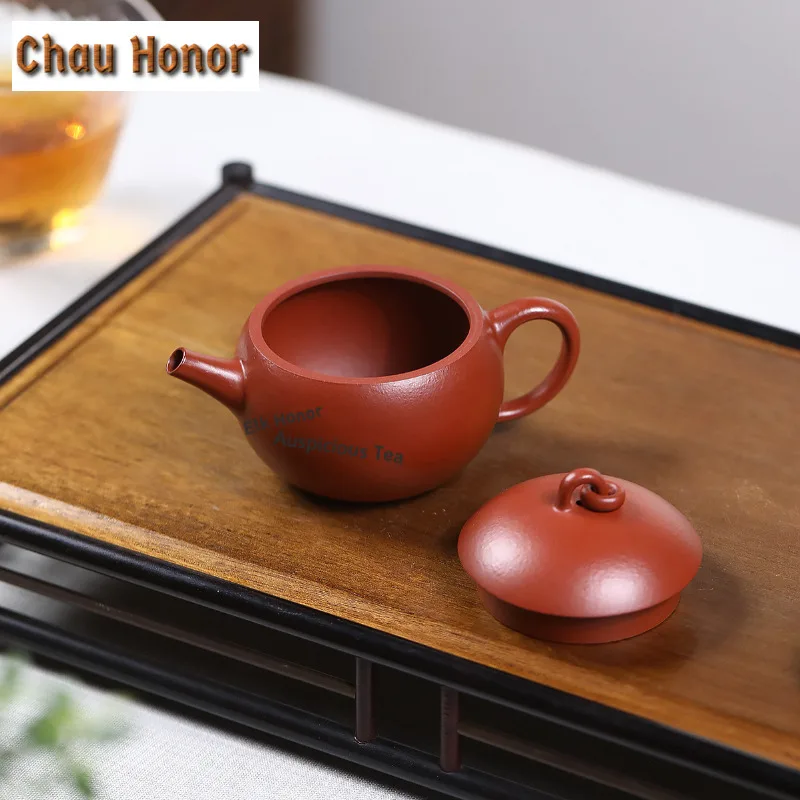 120ml High-end Yixing Purple Clay Teapots Handmade Wadang Pot Raw Ore Zhu Mud Kettle Chinese Zisha Tea Set Collection Craft