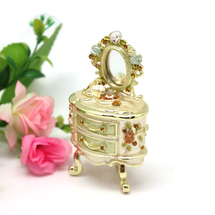 Export Gift Enamel Craft Dresser Sofa Figurine Table Jewelry Box Creative Birthday Gift