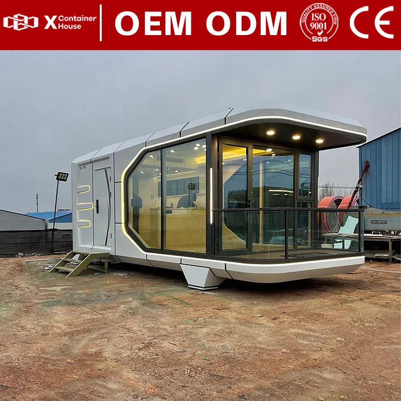 Sea Container House Capsule Outdoor Space Capsule Home Tiny Homes Prefabricated Complete Luxury House Prefabricated Hotel Rooms