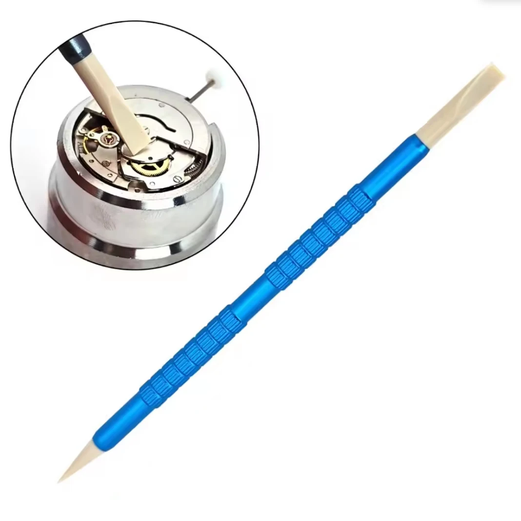 

1 Piece Watchmaker Watch Repair Tool Peek Stick With Auxiliary Movement Core Clamp Watch Dial Cleaning Pen PEEK Stick