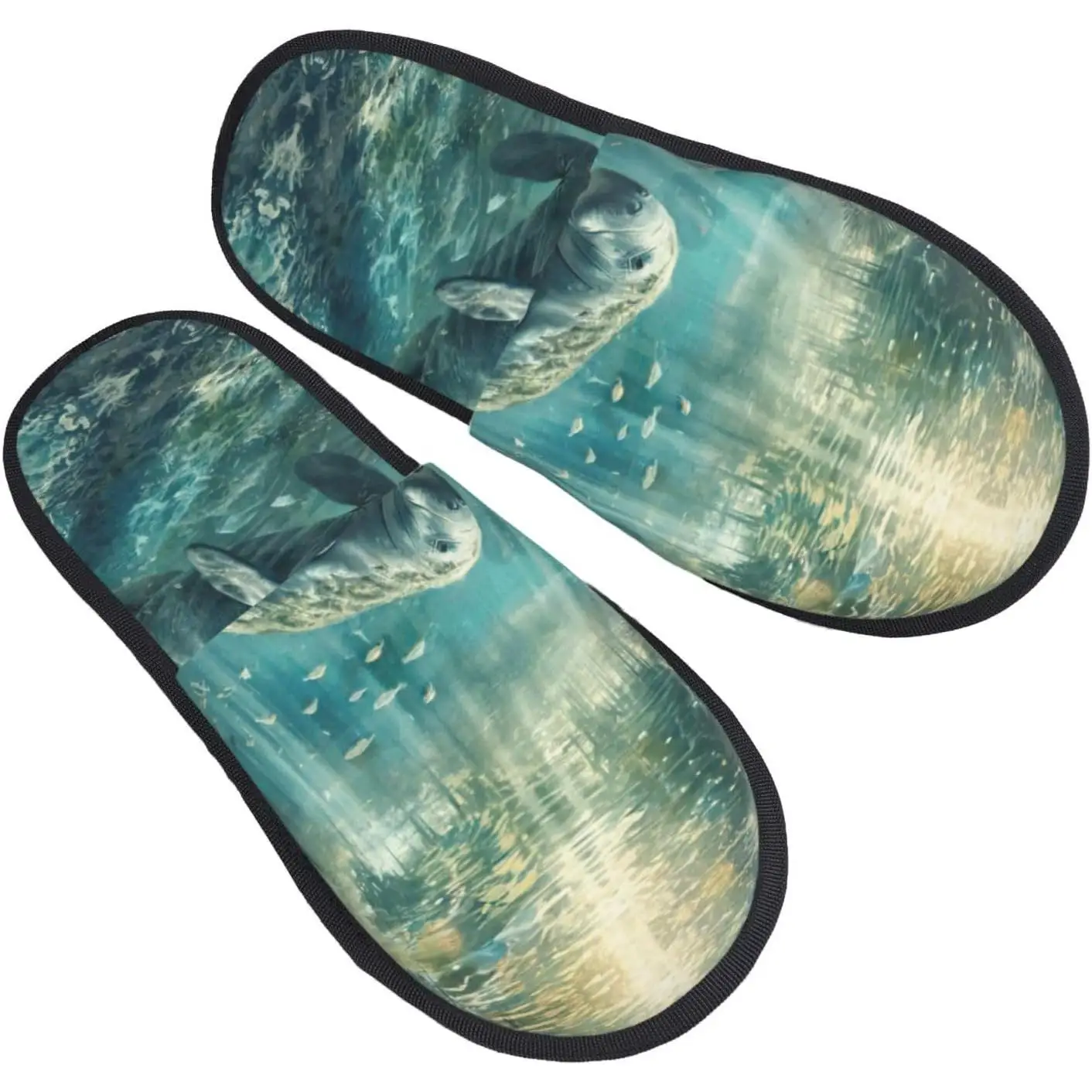 

Сумасшедшая спасательная ламантина с принтом, осенне-зимние нечеткие тапочки, удобная домашняя обувь, портативная обувь для путешествий в отеле, подарки для женщин и мужчин