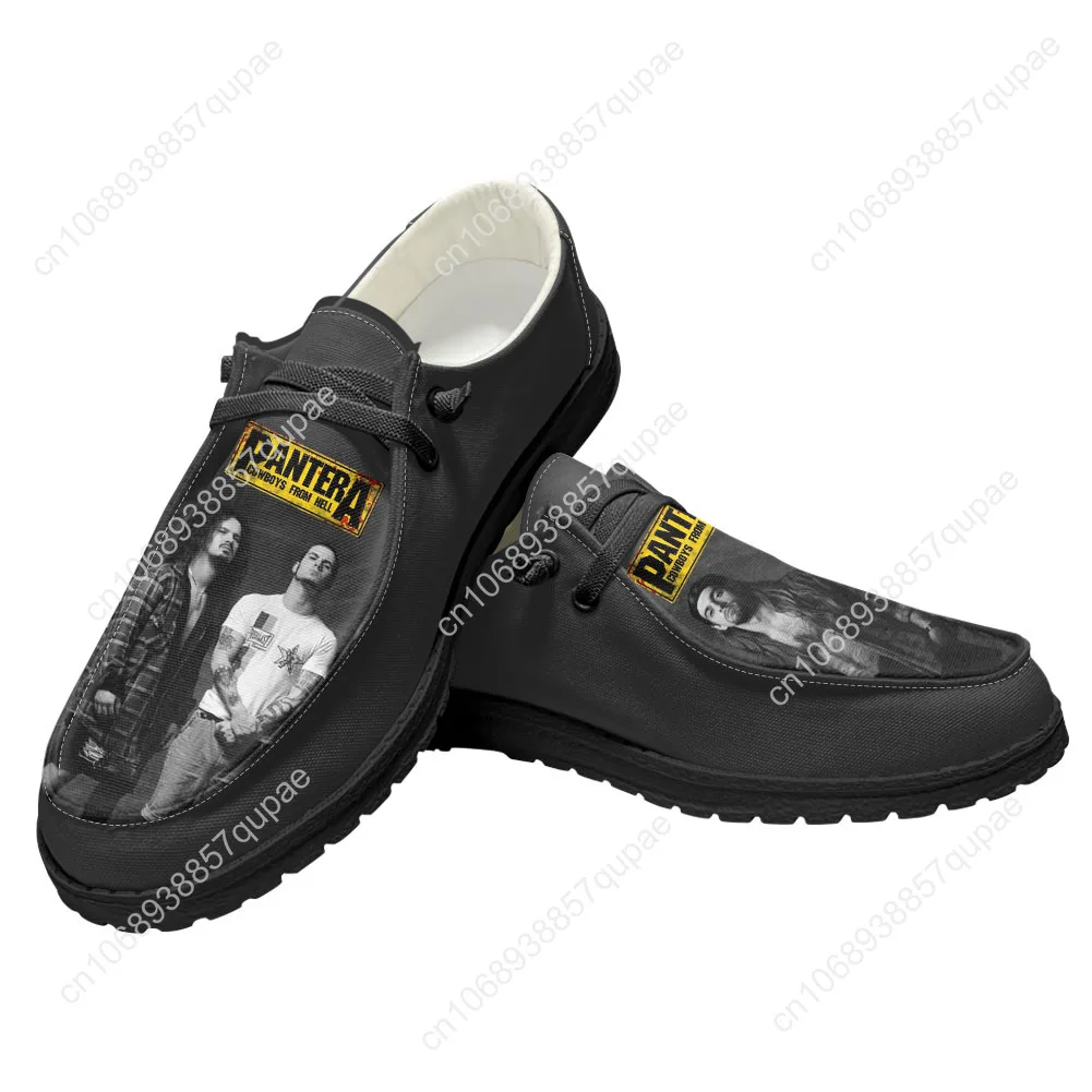 Pantera Metal Band Freizeitschuhe Rock Band Herren Damen Flacher Schuh Atmungsaktive Outdoor Leichte Schuhe Paar Maßgeschneiderter Schuh