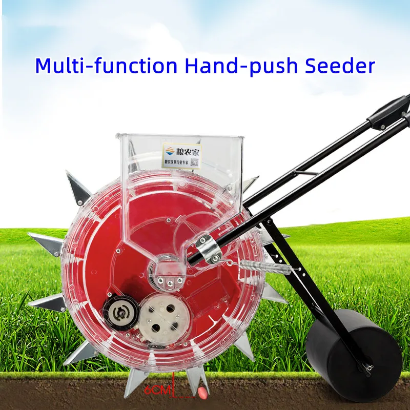 

Multi-function Hand-push Seeder Corn Cotton Soybean Peanut planter film-pressing machine On-demand Precision Planter