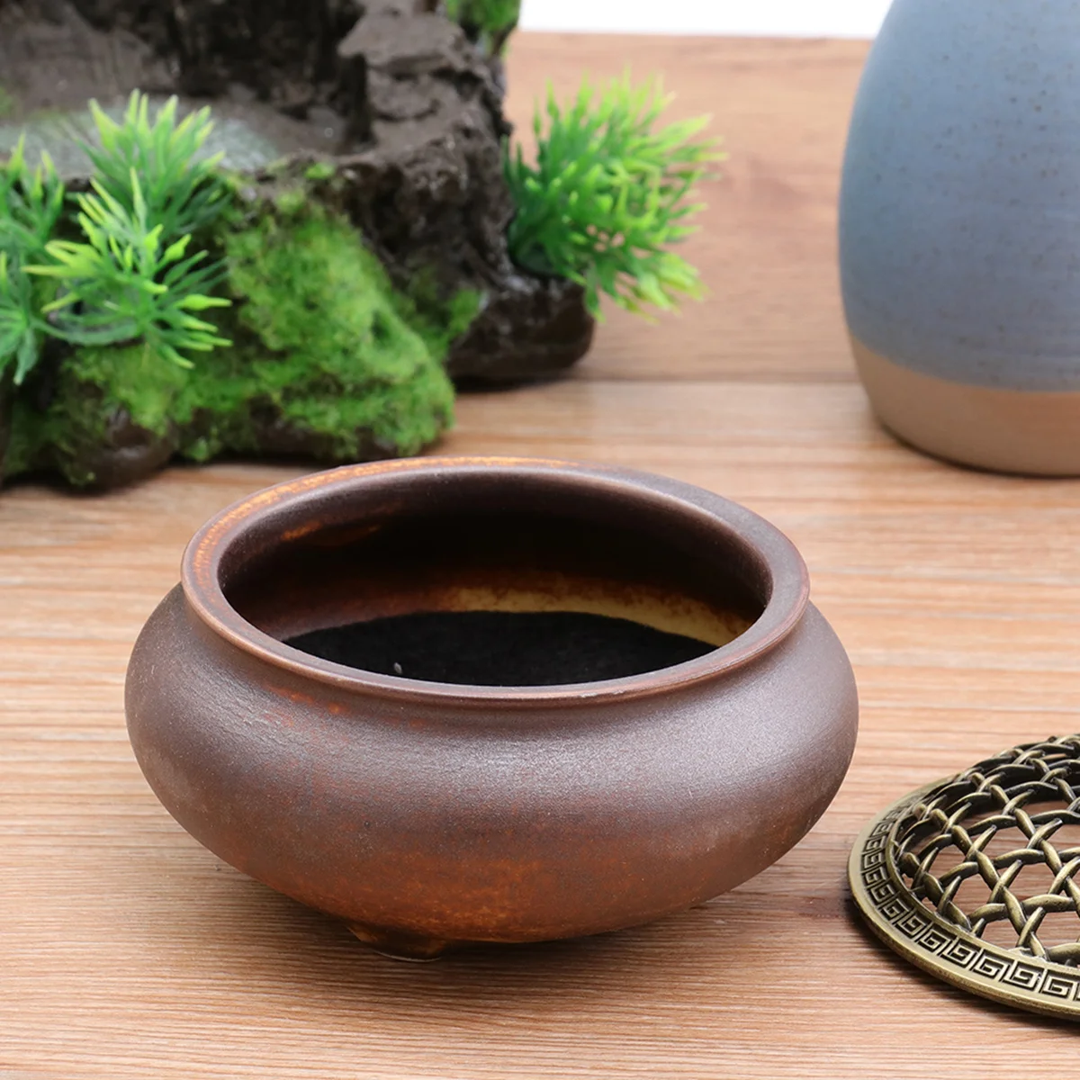 

Ceramic Incense Burner Aroma Therapy Tool Creative Censer for Home Office Tea Room Bedroom Study Decor Yellow