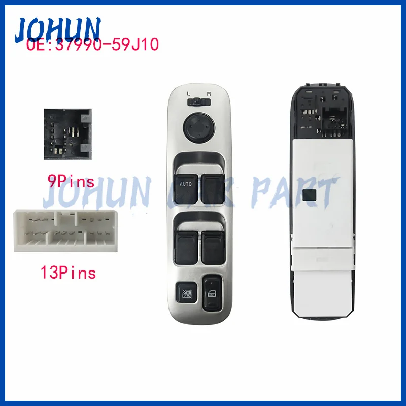 

37990-59J10 Передний левый главный переключатель управления стеклоподъемником со стороны водителя (LHD) для Suzuki Liana 2005-2008, новый