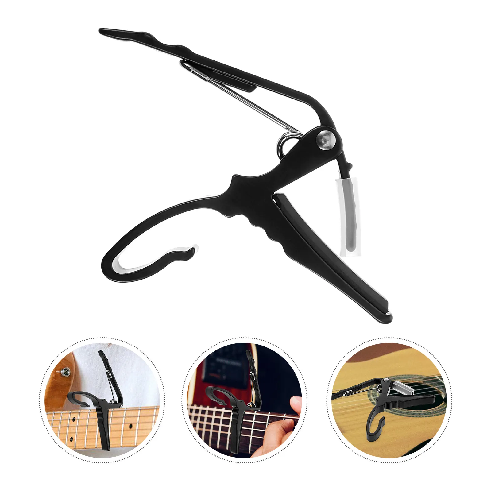 

Heavy Duty Capo Quick Adjustment Aluminum Alloy Capo For Acoustic Electric Guitar Folk Guitar Stable Tuning Durable Lightweight