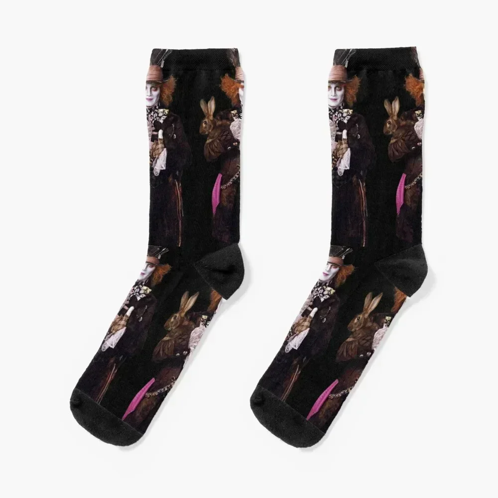 

mad hatter Socks ankle professional running soccer anti-slip warm winter Socks Women Men's