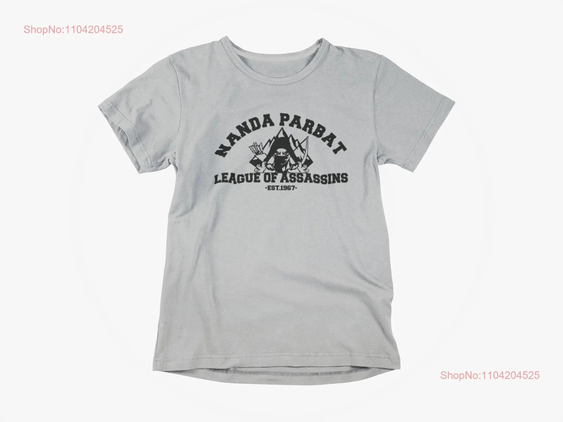 Nanda Parbat League of Assasins T Shirt Nyssa Al Ghul Adult available in a variety colors long or short sleeves