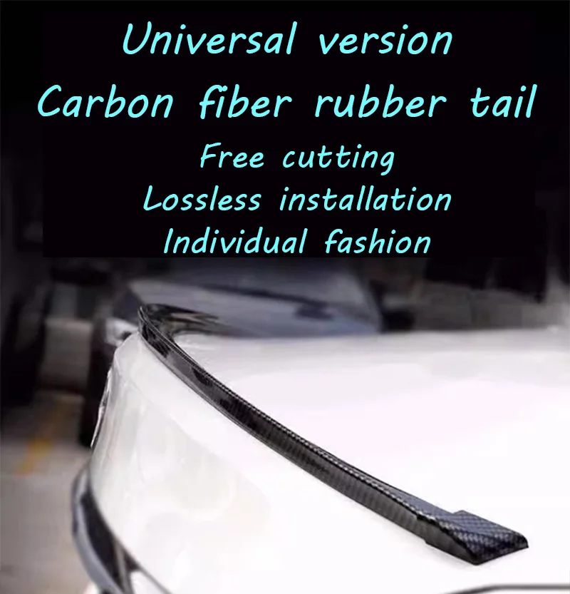 General purpose spoiler 1.5M car design carbon fiber shiny black spoiler car parts modification spoiler modification tail wing