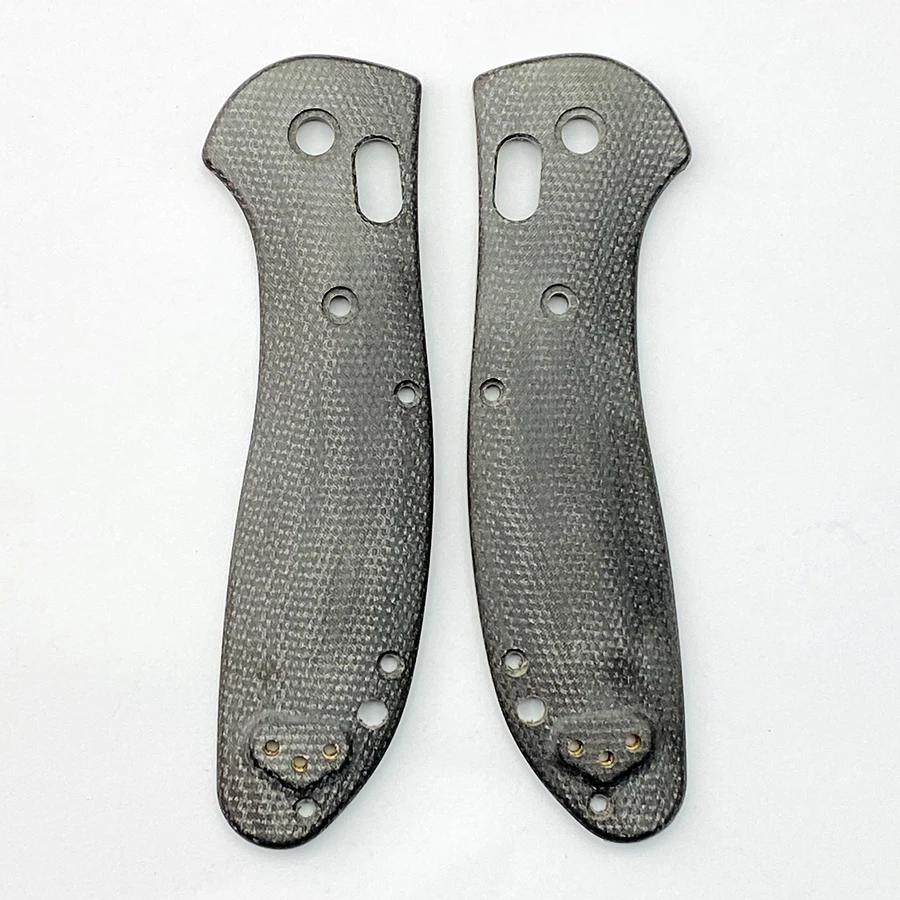 1 زوج Micarta شفرة مقبض التصحيح ل BM 550/551 سكين للطي مع دعم رمح المسمار سكين التصحيح المواد DIY بها بنفسك اكسسوارات