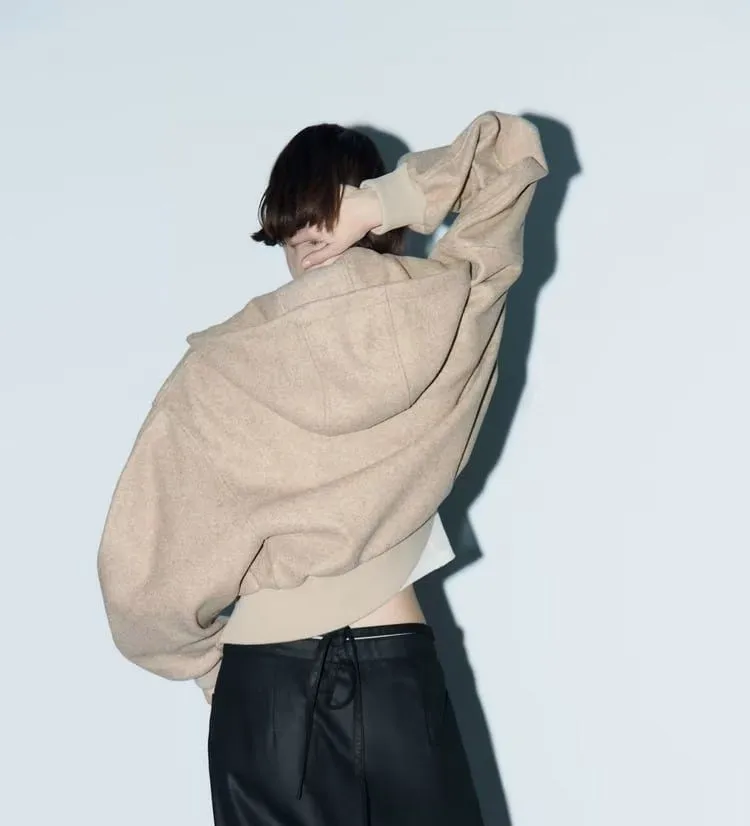 

Bomber Jackets Brown Womens Autumn Preppy College Uniforms Matching Checkered Classics Stylish Layered Youthful Funky Hiphop Ins