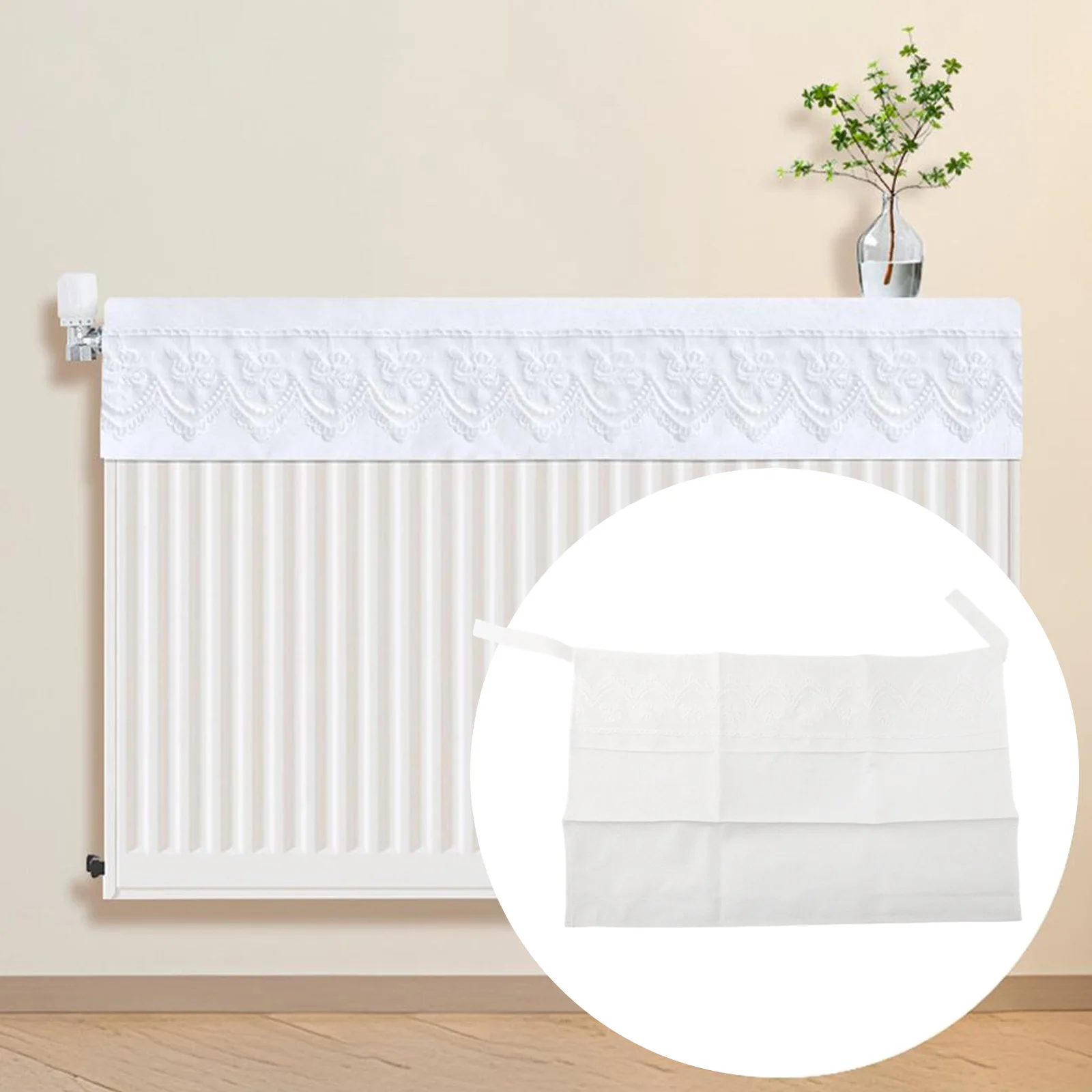 Stylish Lace Dust Cover For Home Radiators- Easy Clean& Elegant Protection Cleaning Tools Household Supplies