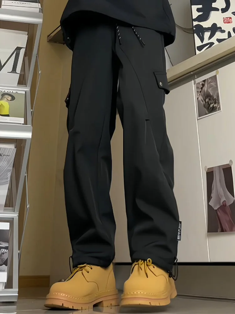 

American Sle Casual Workwear Pants Men's Spring Autumn Outdoor Mountain Climbing Waterproof Trousers Loose Straight Loose L...