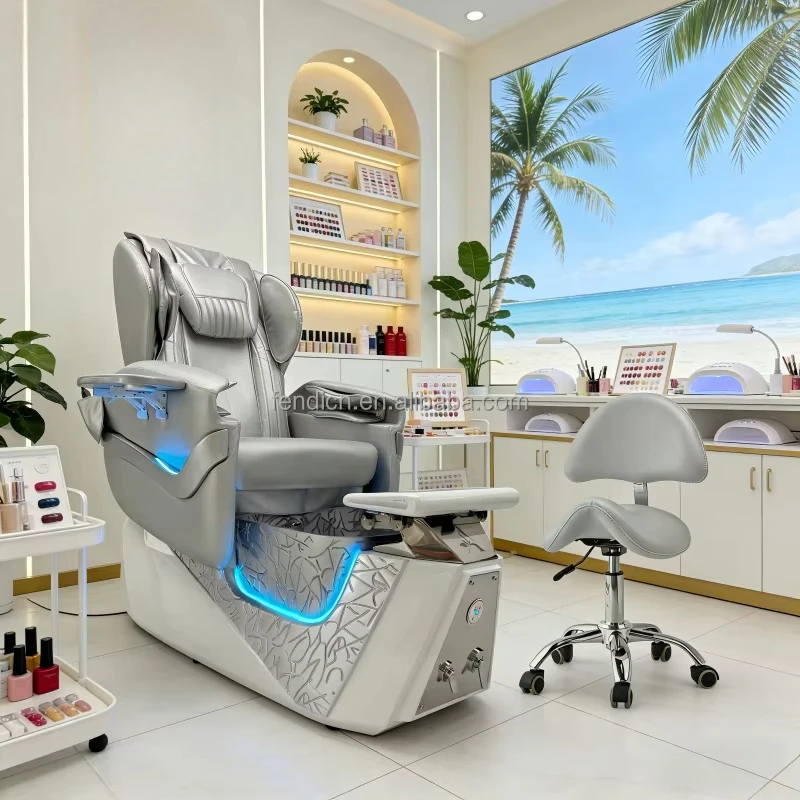 Airo 2026 Custom Color Professional Adjustable Electric Massage Salon Furniture Pedicure Chair for Nail Shop