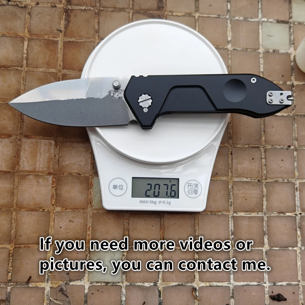 JUFULE New Frame Rock Aluminum Alloy Handle Ball Bearing Manual Camping Hunt Fishing Hike Outdoor EDC Tool Folding Utility Knife