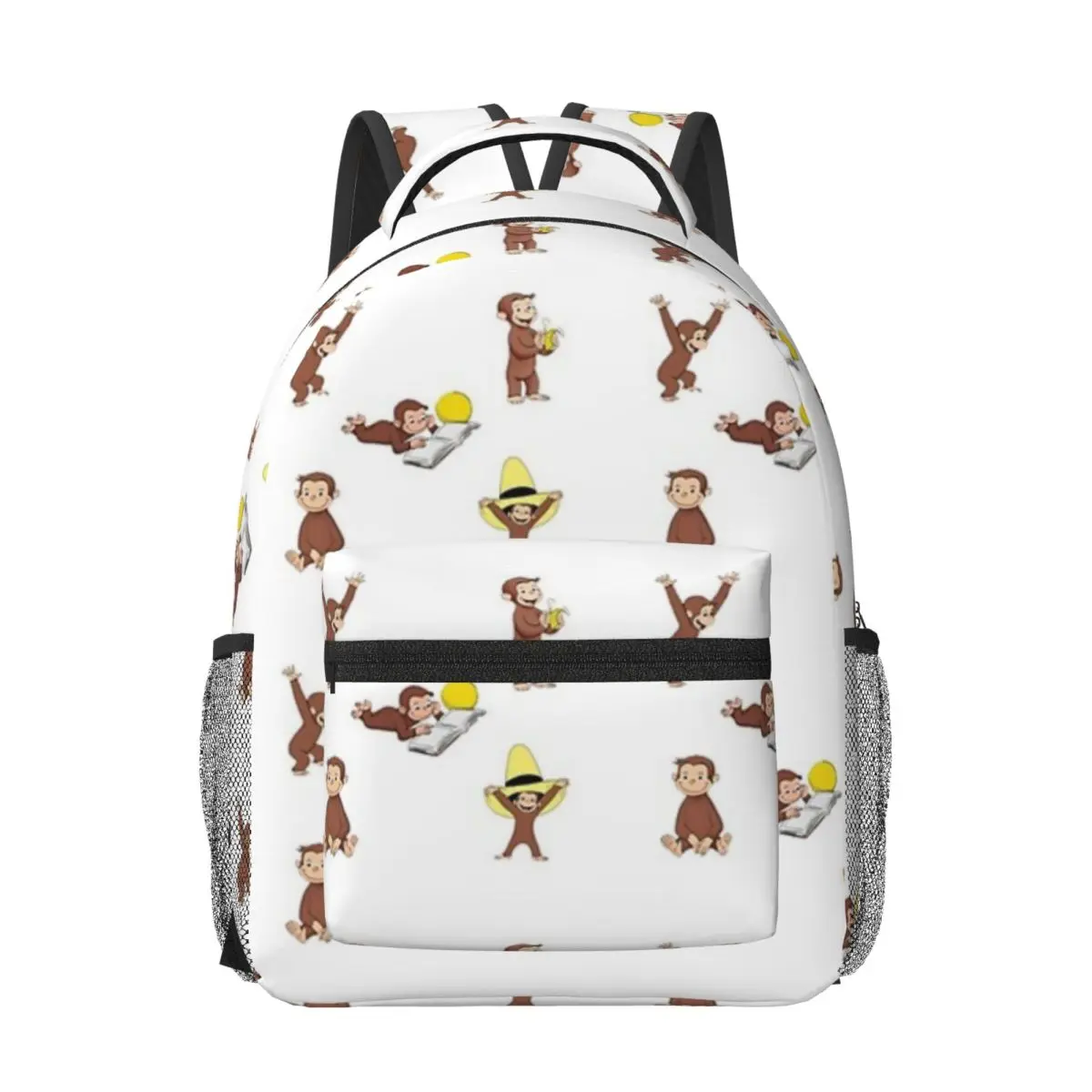 Curious George Woman Backpacks Boys Girls Bookbag Casual Children School Bags Portability Laptop Rucksack Shoulder Bag