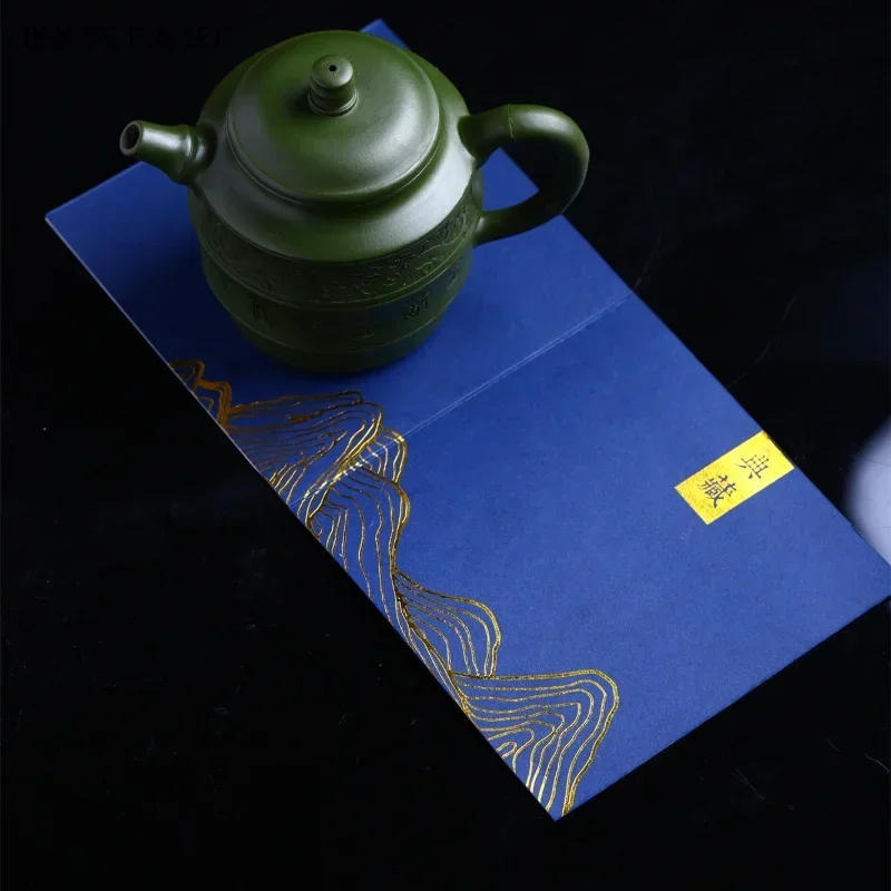 1PCS 250ml Yixing Purple Clay Ancient Bamboo Knot Teapot Raw Mineral Green Clay Tea Handmade Kung Fu Tea Set