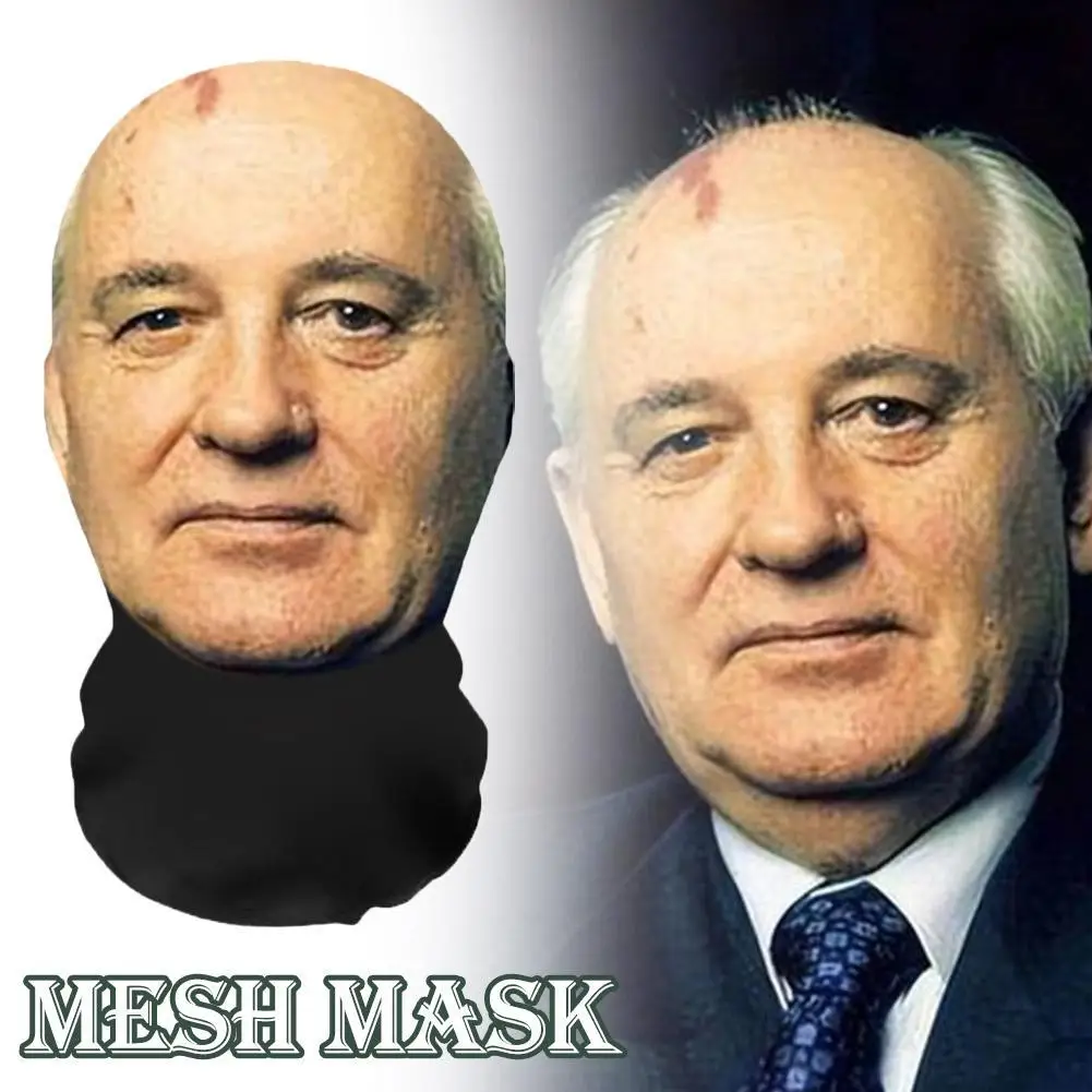 1 stks Creatieve 3D Gedrukt Volgelaatsmasker Hoofd Fit Elastisch Doorzichtig Masker Mesh Masker Props Kostuum Voor Feestartikelen Cosplay