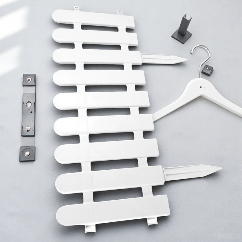 4 set Villa Fence Fence Plastic Reusable Durable Outdoor Indoor Barrier For Courtyard Villa Hotel Landscape White