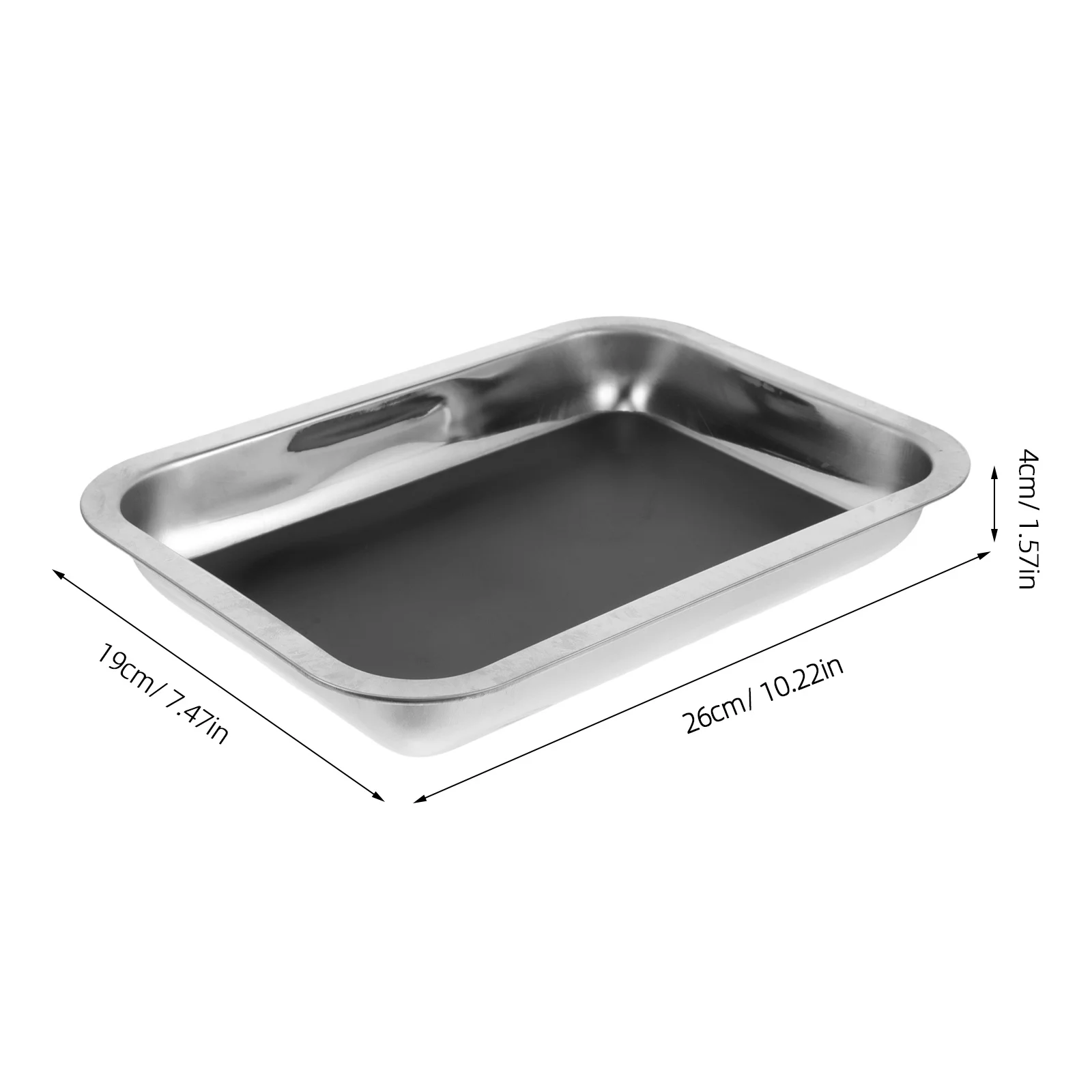 Лоток для разбрасывания из нержавеющей стали, лабораторная сковорода для разбрасывания, восковая сковорода, классный лоток 26x19x4 см, инструменты для биологических научных экспериментов