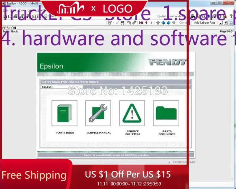 TruckEPC3 FENDT Pezzi di ricambio Libri e manuali di riparazione 2022 UK+SA+NA