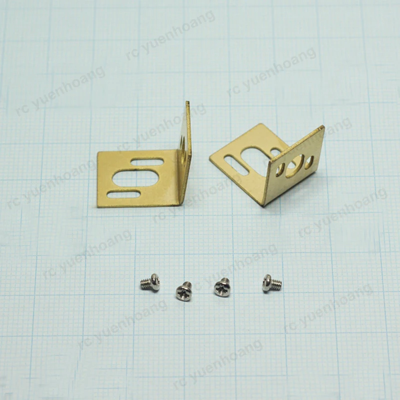 1 paio modello RC barca 030 050 base di montaggio motore staffa in rame installazione orizzontalmente/laterale sedile fissaggio motore di alimentazione fai da te
