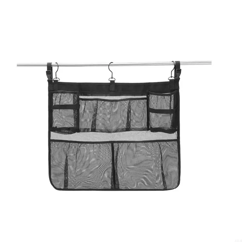 Poolside Hanging Storage Bag with Separate Pockets, Clip On Holder for Goggles, Bottles and Swim Gear Cleanup A2UB
