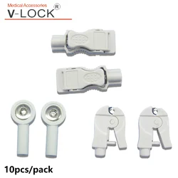 10pcs packing ECG EKG convertor adapter from 4.0mm banana to snap clip electrode connecting