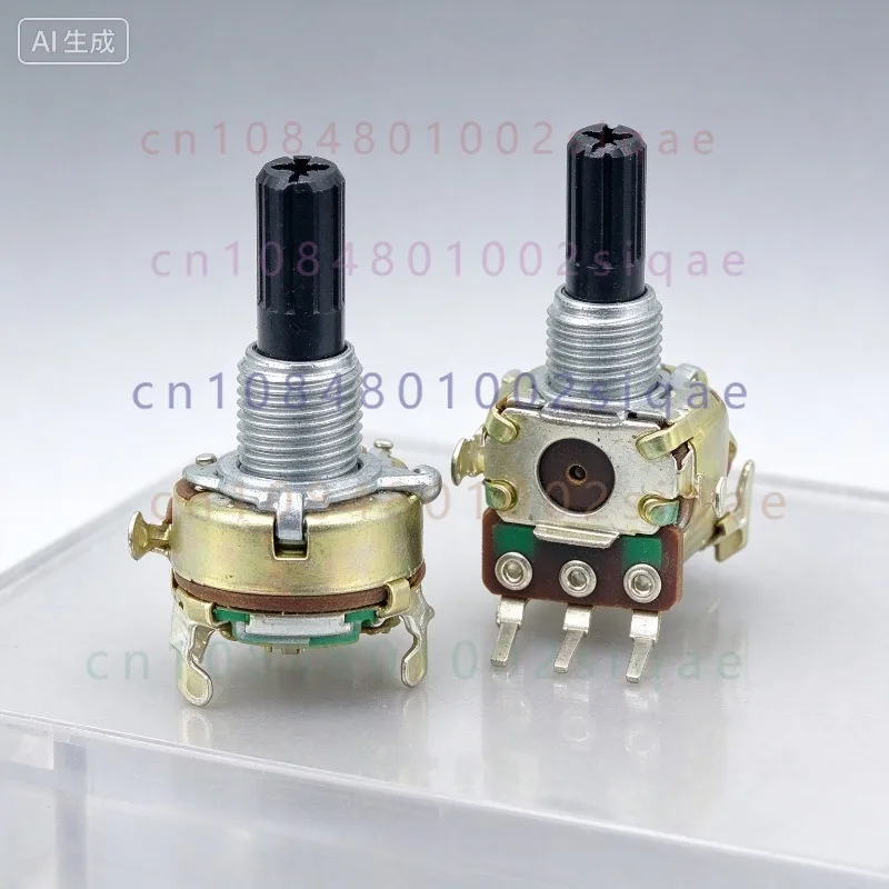 FOR R161 Type A50K Vertical 3 Pin Single Channel Potentiometer, Amplifier Speaker Volume Control 20mm Shaft A503 10PCS